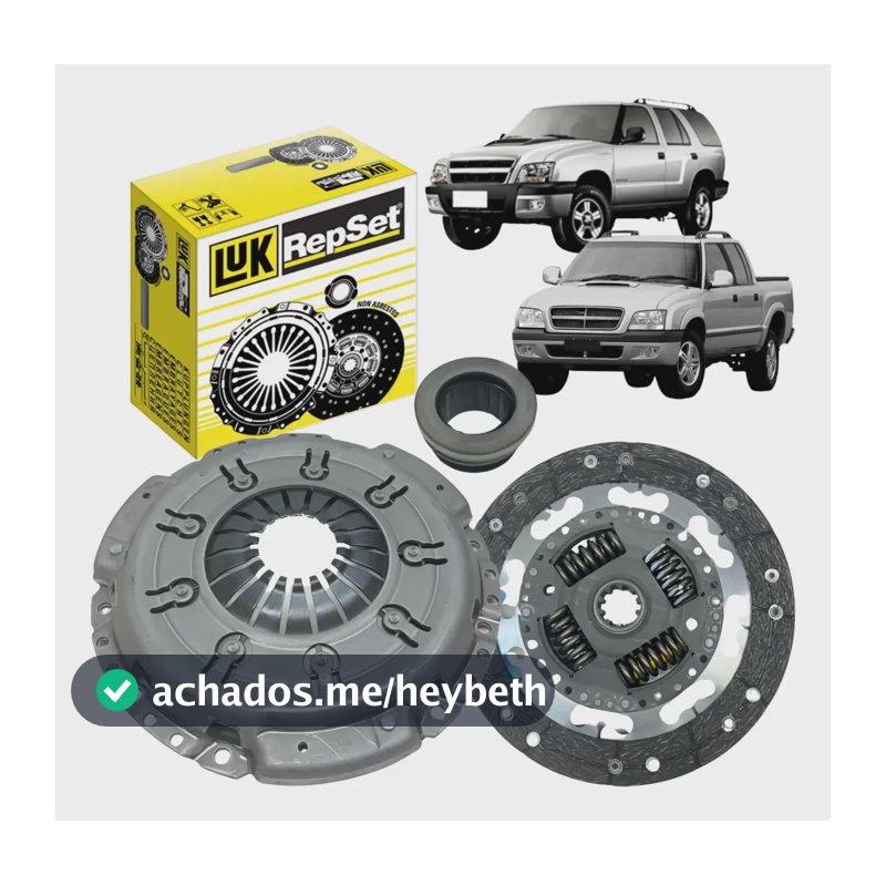 Kit Embreagem + Rolamento S10 Blazer 2.2 2.4 8v Gasolina Luk Blazer 2.4 8v 2001 2002 2003 2004 2005 2006 2007 2008 2009 2010 2011