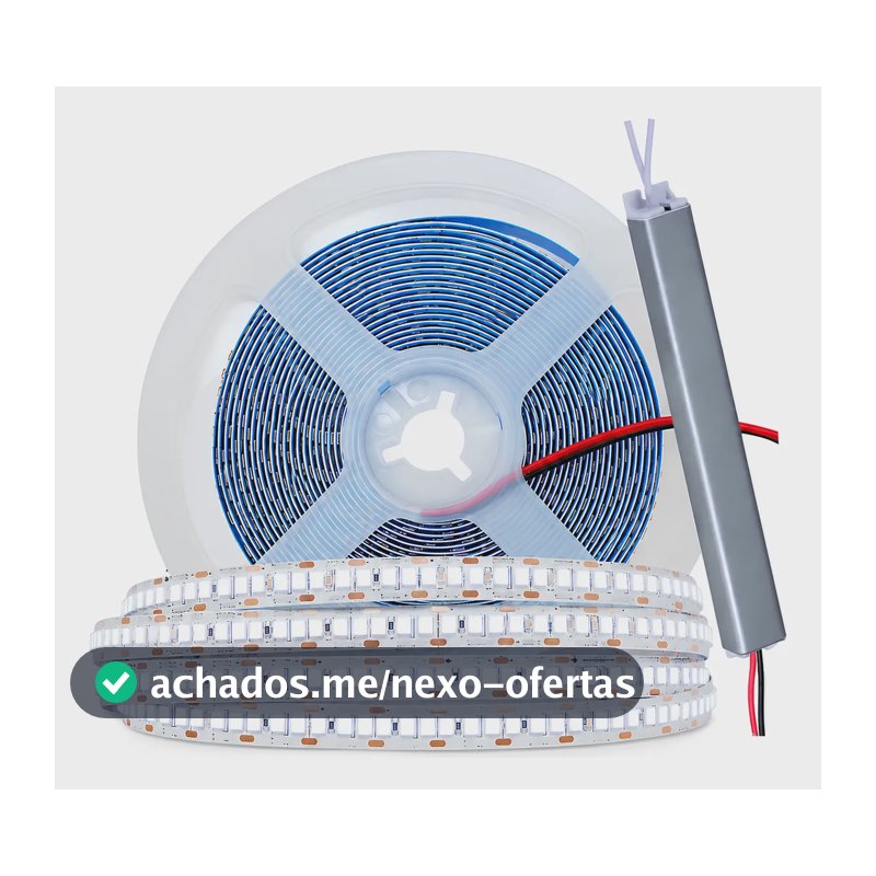 5m Fita Led 3528 Bivolt Ip20 240 Leds/m 18w/m + Fonte 5a 12v