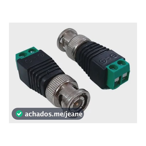 Kit 10 Conector Bnc Macho Borne Parafuso P/ Camera De Cftv