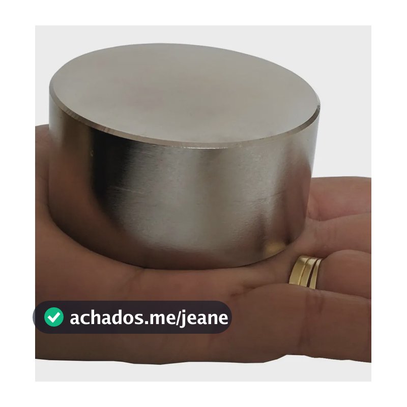Ima De Neodimio 60mm X 30mm Maior Imã Super Forte Magnetica