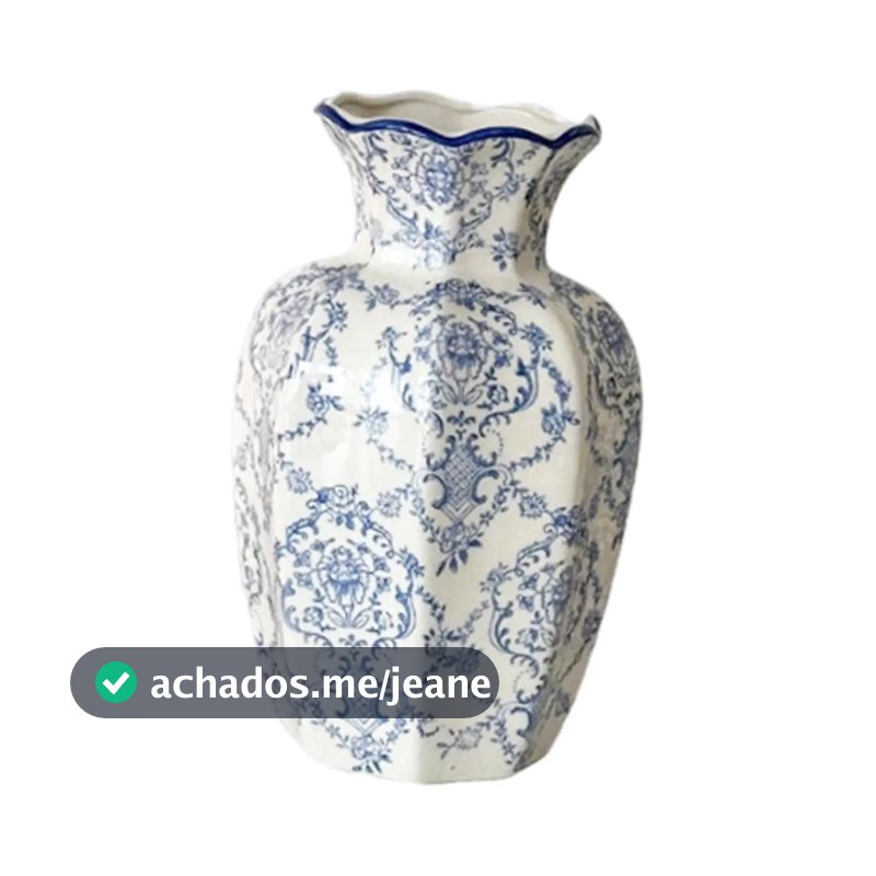 Ceramic Flower Vase Decor Unique Begonia 10cmx24cm