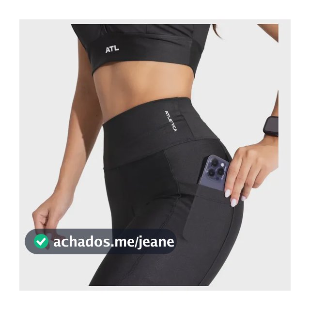 Calça Legging Feminina Fitness Com Bolso Lateral Atletyca