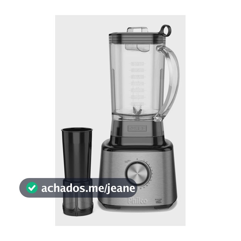 Liquidificador Plq2100pi 12 Turbo 3 Litros Philco Prateado