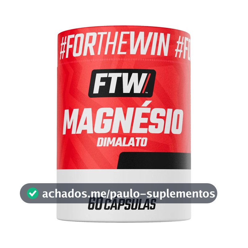 Magnésio Dimalato Pote 60 Capsulas - FTW