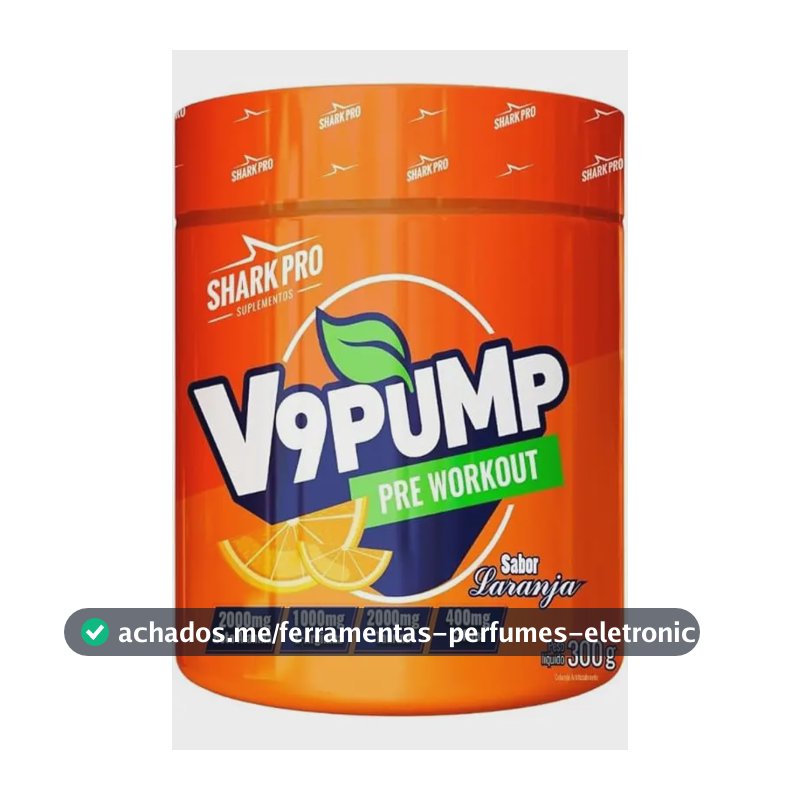 Suplemento em pó Shark Pro Techfun V9 Pump sabor Refrigerante de laranja x 300g