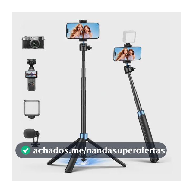 Lention Tripé Para Câmeras e Celulares Estável 360° Vlog E Gopro,DJI Osmo Pocket 4/3,Tripé Celular Profissional Universal Bastão Selfie