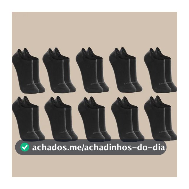 Kit 10 Pares De Meias Lupo Soquete Invisível Sport
