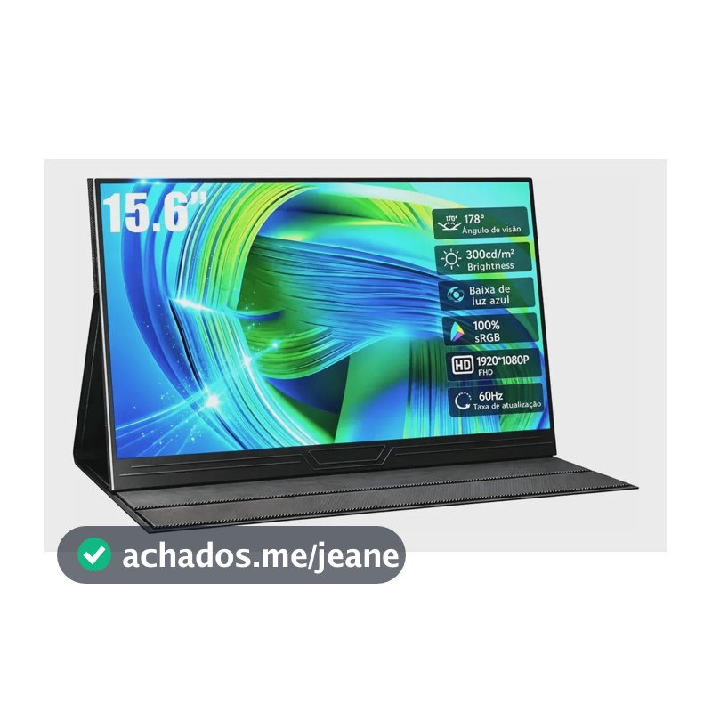 Hoesd.a 15.6  Monitor Portátil De Fhd 19201080p Ips 60hz Preto 127/220v
