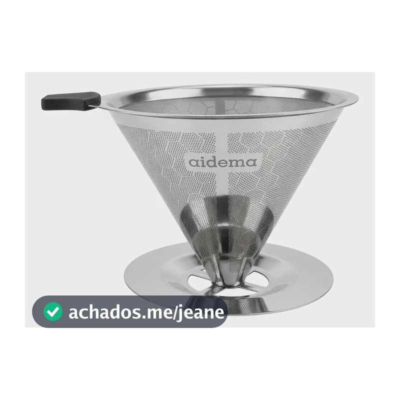 Coador De Café Filtro Reutilizável Camping Sem Papel Pequeno