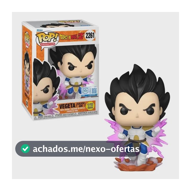Boneco Funko Pop! Dragon Ball Z - Vegeta Galick Gun (glow)