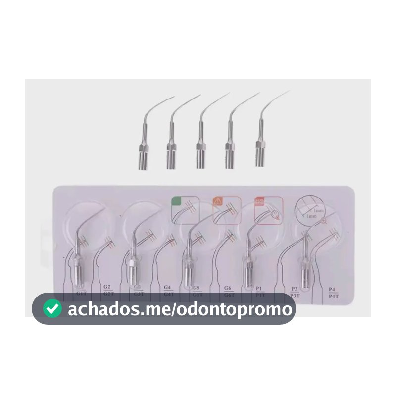 Kit 5 Pcs Ponteiras Ultrasoom Scaler Air Scaler