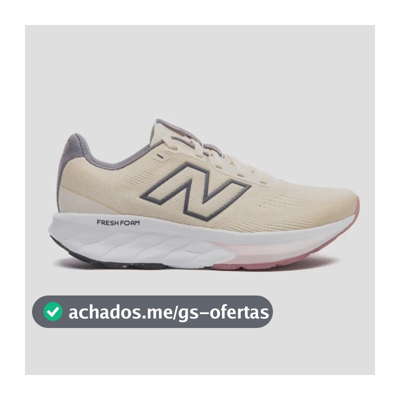 Tênis Feminino New Balance Fresh Foam 520 V9 Esporte Running Bege 36