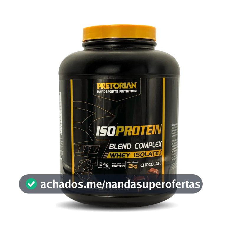 Whey Protein Isolado Iso Protein Blend Complex 2kg Pretorian Sabor Chocolate