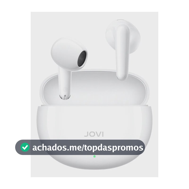 Fone Bluetooth JOVI Buds Air3 IP54 Até 50h Redução de Ruído