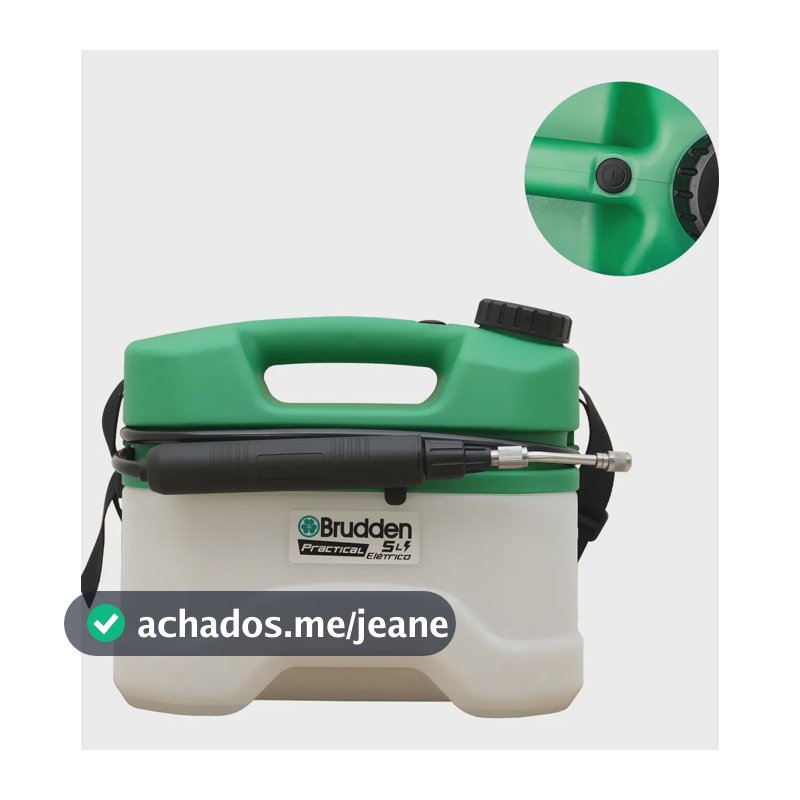 Pulverizador Elétrico Brudden 5L Bateria Uso Agrícola Jardim