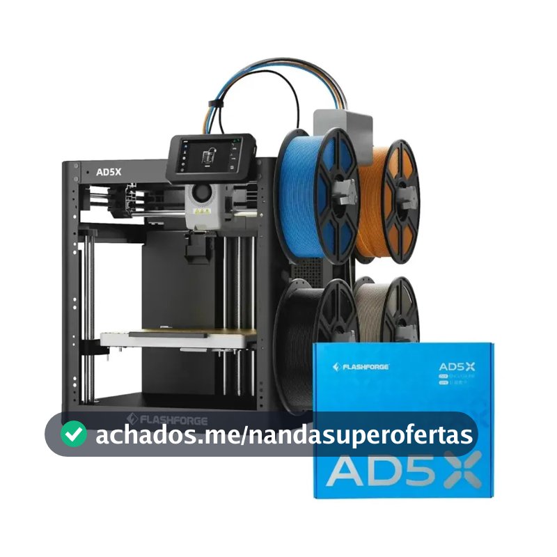 Impressora 3d Flashforge Ad5x Multicolorida Kit Fechamento