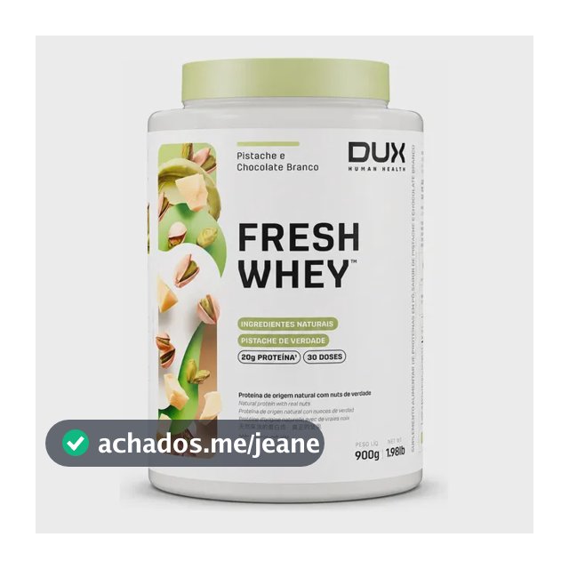 Proteína Dux Nutrition Freshwhey Em Pó Sabor Pistache E Chocolate Branco X 900g