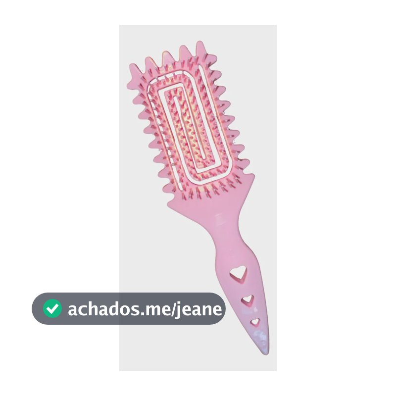 Escova De Fitagem Beauty Secret  Lavável, Cachos Definidos Rosa