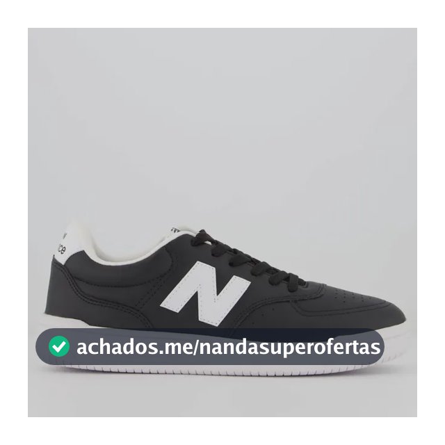 Tênis New Balance Bb80 Logo Preto E Branco