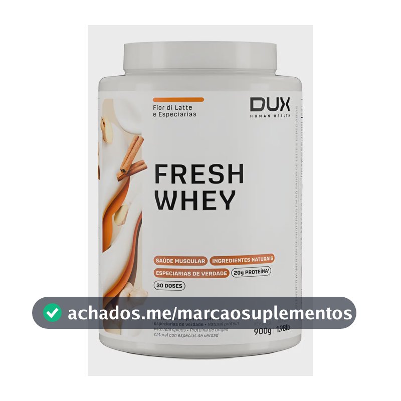 Proteina Freshwhey Fior Di Latte E Especiarias Em Pote De 900g