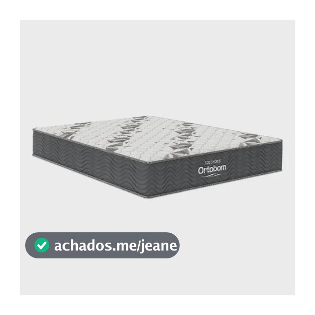 Colchão Espuma D33 One Face Ortobom Airtech 100 Casal 138cm Cor Cinza