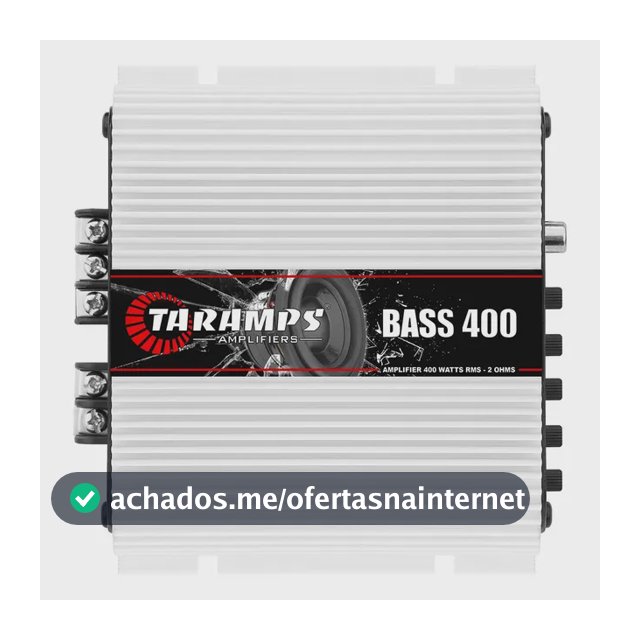 Modulo Taramps Bass 400 2 Ohms Amplificador Para Subgrave 400w 1 Canal Bass400 Som Automotivo