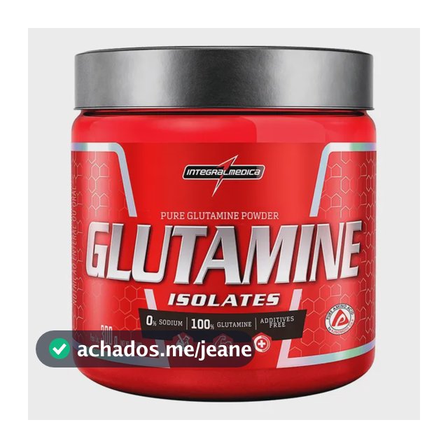 Glutamina Integralmédica em pó Sem sabor x 300g