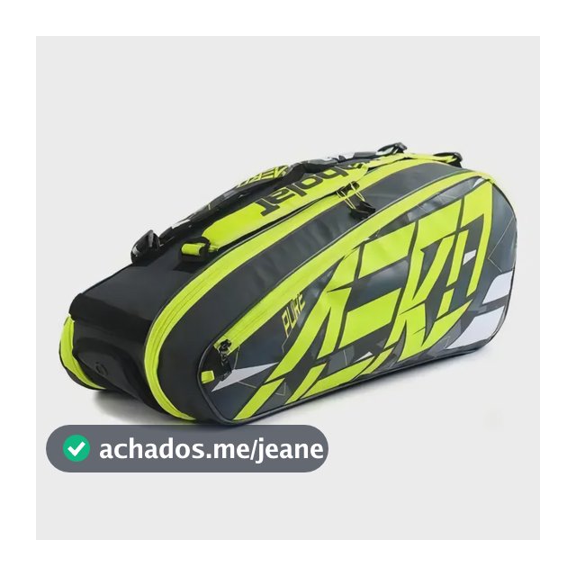 Raqueteira Babolat Pure Aero Rh X6 Preta Cinza E Amarela
