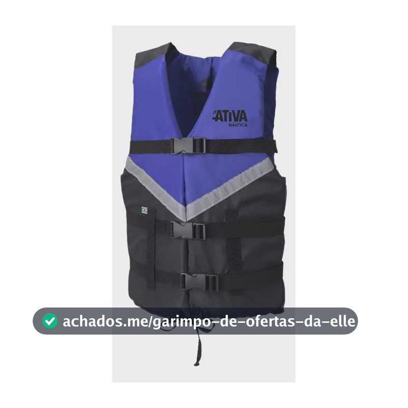 Colete Adulto Ativa Canoa 2.0 - 70kg A 150kg Azul 140kg