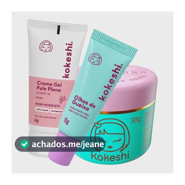 Kit Kokeshi Pele De Porcelana + Olhos De Gueixa + Pele Plena