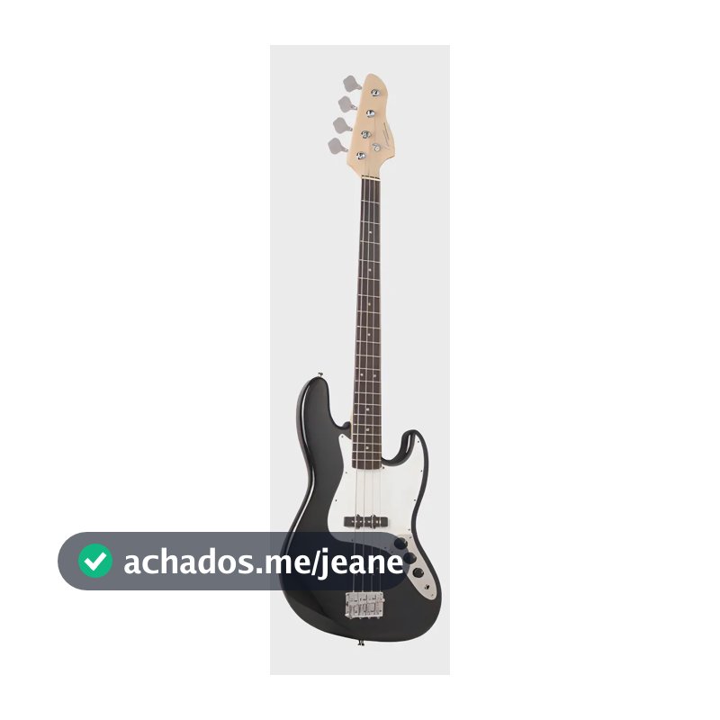 Contrabaixo Elétrico 4 Cordas Giannini GB100 Preto Branco Passivo