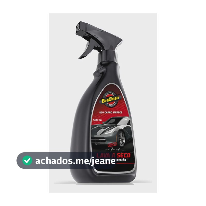 Limpeza Automotiva Spray 500ml Braclean - Lava A Seco