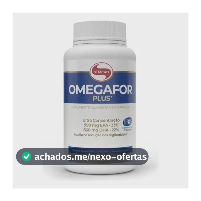 Omegafor Plus 120 Cápsulas Ômega 3 Vitafor