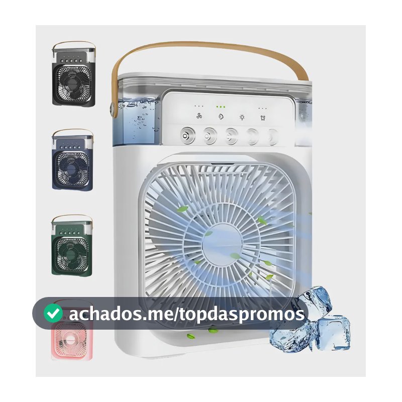 O Mini Ar Condicionado Ventilador Portátil Usb Umidificador Branco 110v/220v