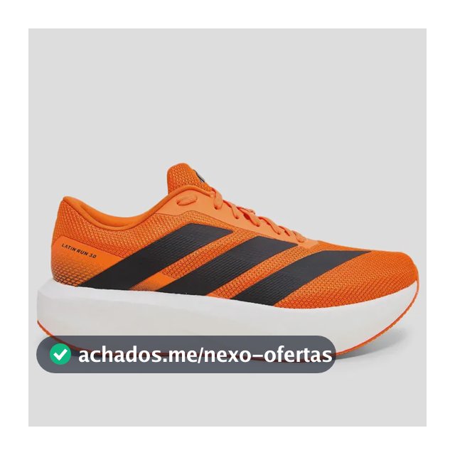 Tênis adidas Latin Run 3.0 Masculino Corrida Cloudfoam Laranja 42 Br