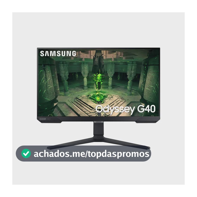 Monitor Gamer Samsung Odyssey G40 27", 240 Hz, 1ms, ajuste de altura, Gsync, Freesync,HDMI, DP, FHD, Preto