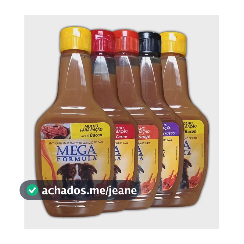 5 Molhos Para Ração De Cachorro Petisco Sabores Diversos