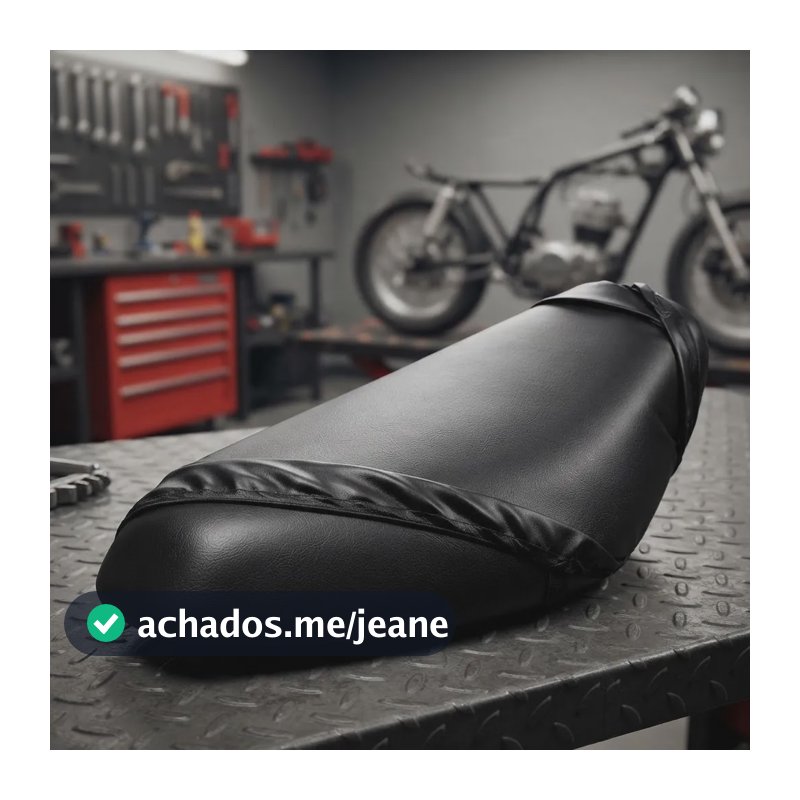Capa De Moto Banco Universal Em Couro Impermeável Não Rasga Preto 1 Unidade