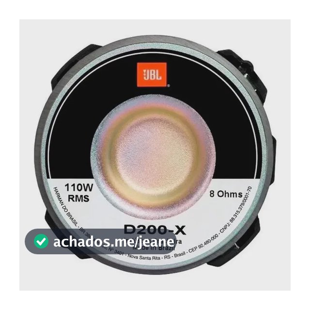 Jbl D200x Driver Corneta Compressão Diafragma Fenólico 110w
