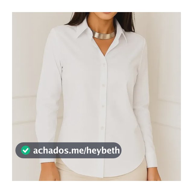 Camisa Social Feminina Manga Longa Botão Lisa Confortável