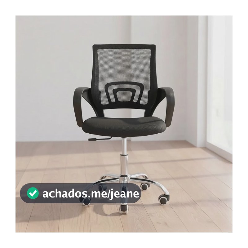 Cadeira de escritório Diretor Jadel Preta Healer