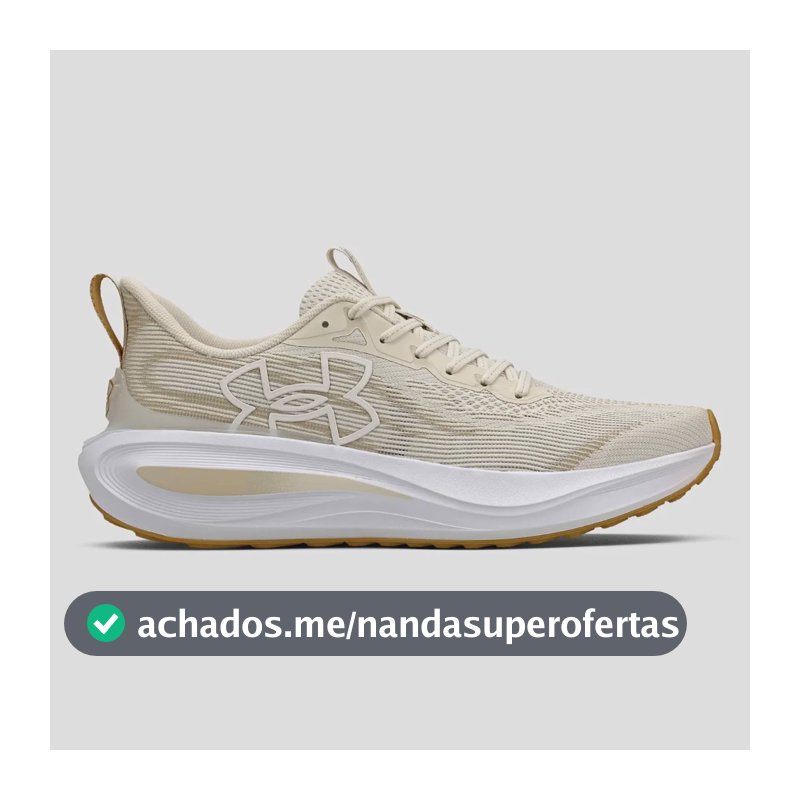 Tênis Masculino Charged Skyline 5 Under Armour Bege Liso 42 Br