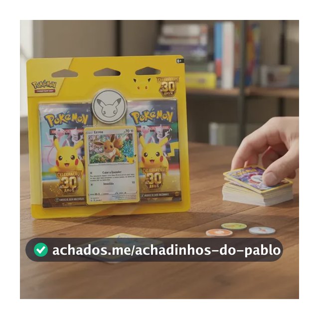 Blister Duplo Com Moeda Celebração 30 Anos Pokémon TCG Português
