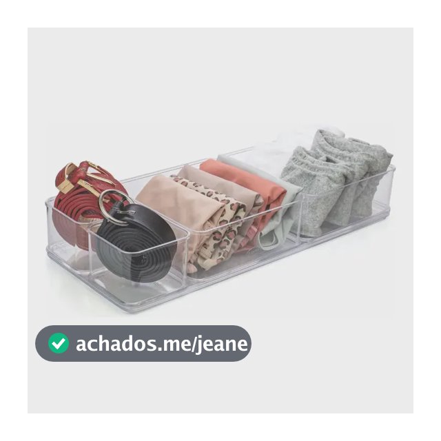 Organizador Mesa Gaveta Material De Escritório Utensílios Transparente