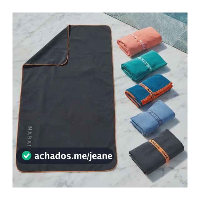 Toalha Secagem Rapida Nabaiji Microfibra 80x130cm G Piscina