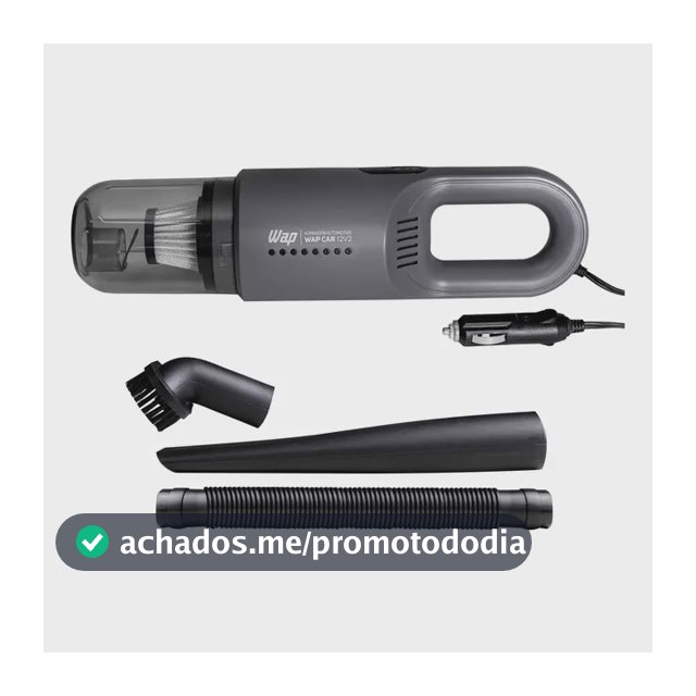 Aspirador Automotivo Portátil WAP CAR Filtro HEPA Cabo de 3,7m 180W 12V2