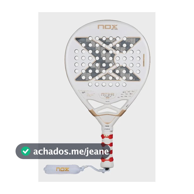 Raquete De Padel Nox At10 2026 Luxury Genius 12k Alum Xtrem Branco