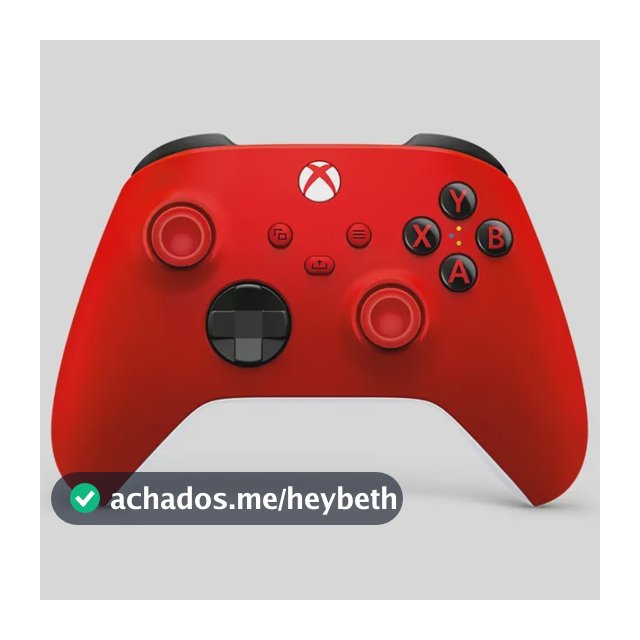 Controle Sem Fio Xbox Series X S Microsoft Pulse Red para PC, One e Smart TVs