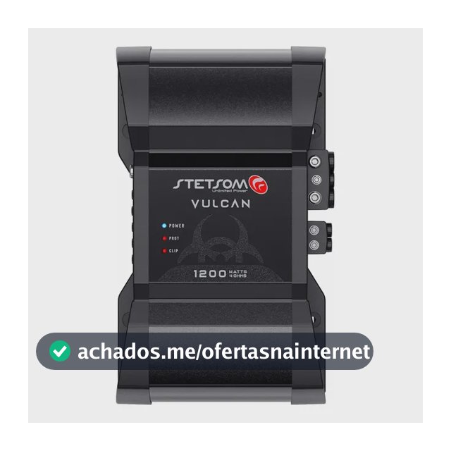 Módulo Vulcan Stetsom 1200.1 4 Ohms Para Som Automotivo 4 Ohms