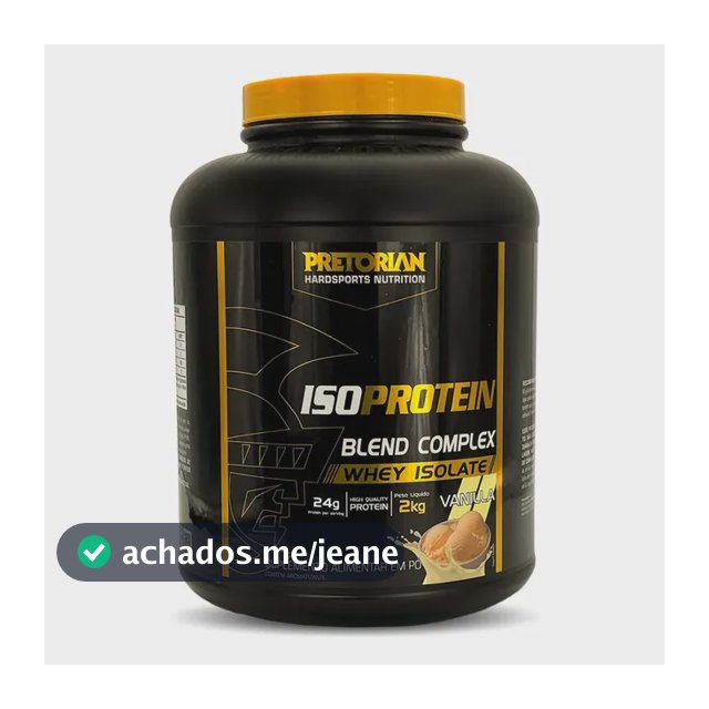 Whey Protein Isolado Iso Protein Blend Complex 2kg Pretorian Sabor Baunilha